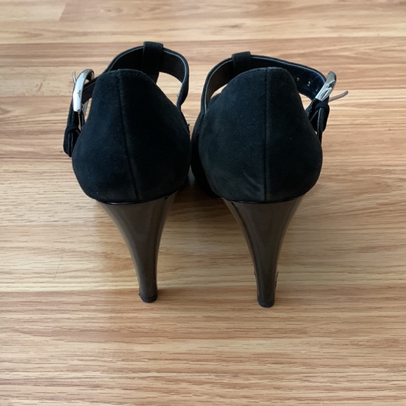 Franco Sarto black suede Mary Jane heels. Size 8. 4” heels. - Picture 3 of 3